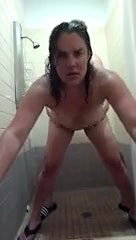 Couple Sneaking a Fuck in the Men’s Room Shower