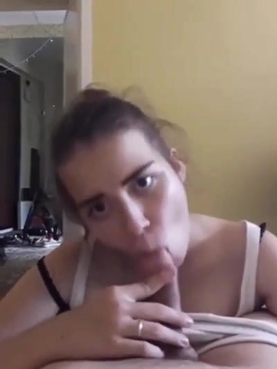 Cute Babe Giving Blowjob To Lover With Her Friend Moving Behind