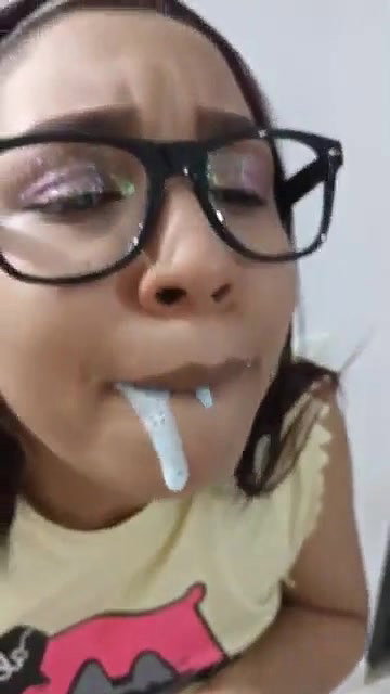 Her juicy lips making his dick damn hard