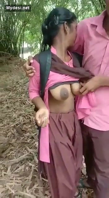 Desi collage lover fun outdoor
