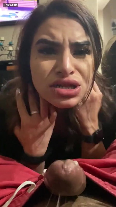 NASTY MILF SUCKS OFF A HUGE LEAKING COCK