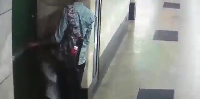 Metro station blowjob young couple
