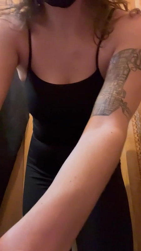 MILF Rubbing Hairy Pussy And Undressing In Changing Store