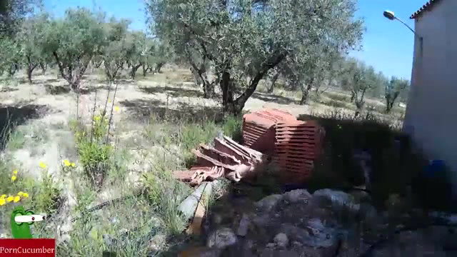 Outdoor romance with her