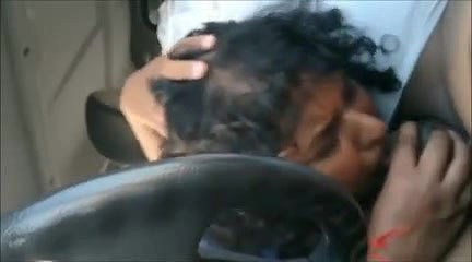 sexy bhabhi giving blowjob in car