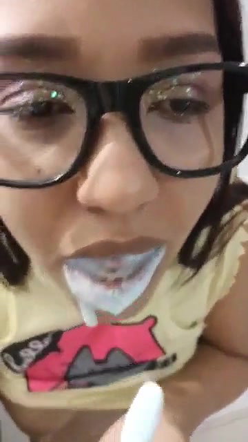 Shy to expose by hot in action