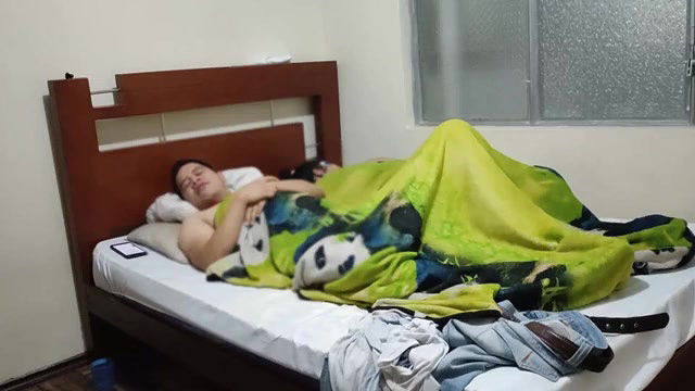 Sleeping wife and her sleepless night