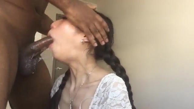 Slim babe always willing to suck long cock