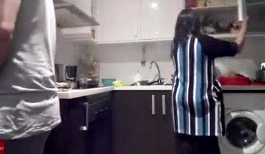 son fucking his mom in kitchen