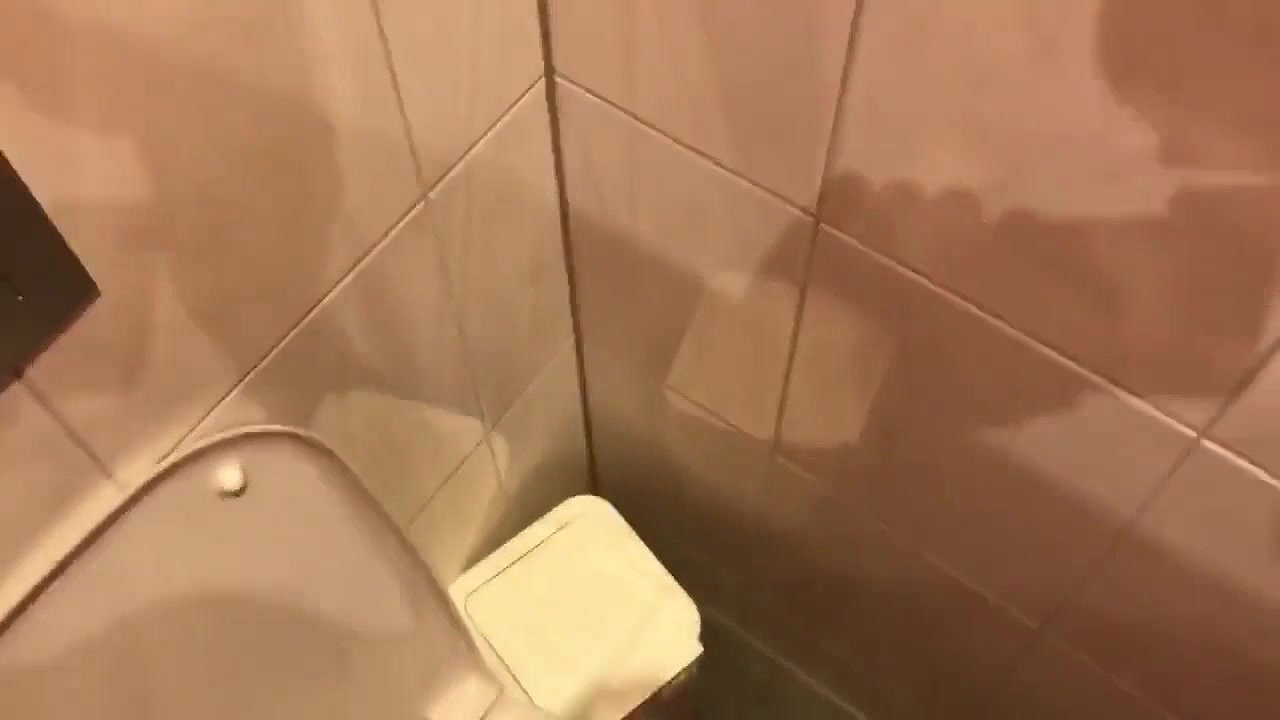 Teen blowjob in public bathroom