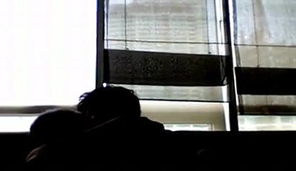 Webcam recording of young couple