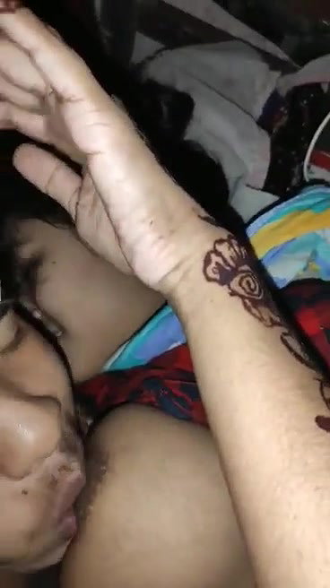 Beautiful Newly Married Wife Boob Sucking & Kissing