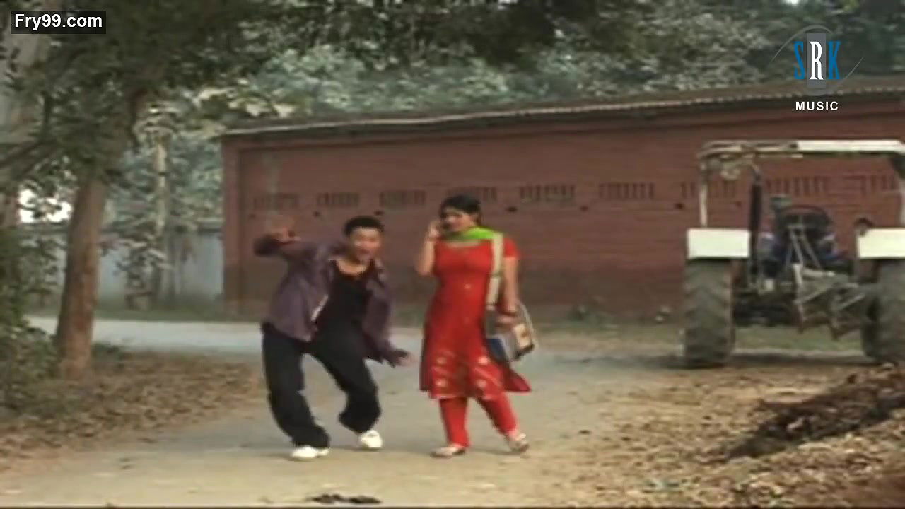 Hot sexy close-up bouncing boobs show in red chudidhar