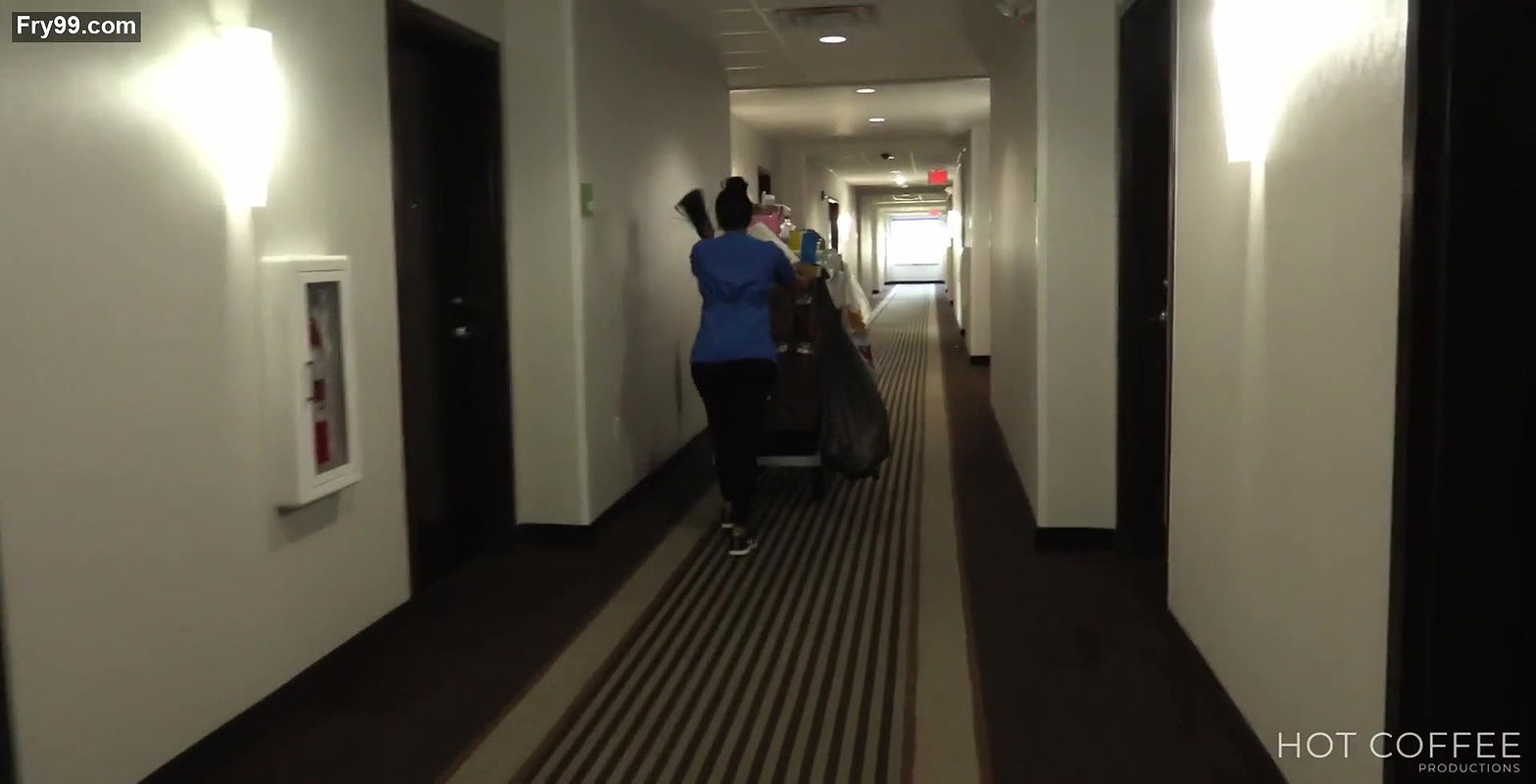 Hot room service girl fucking