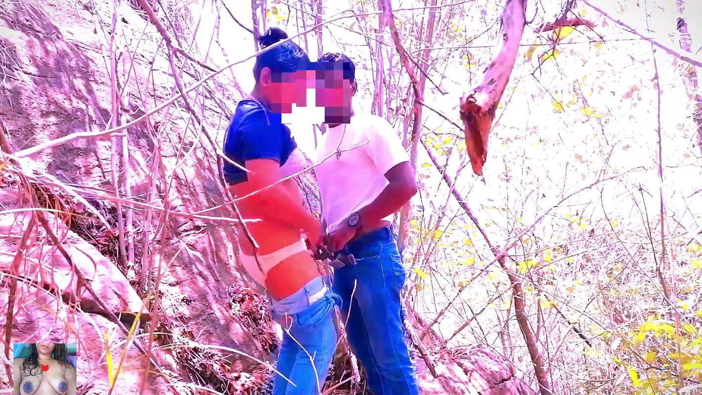 Risky Quick Public Sex in jungle with big tits girlfriend.