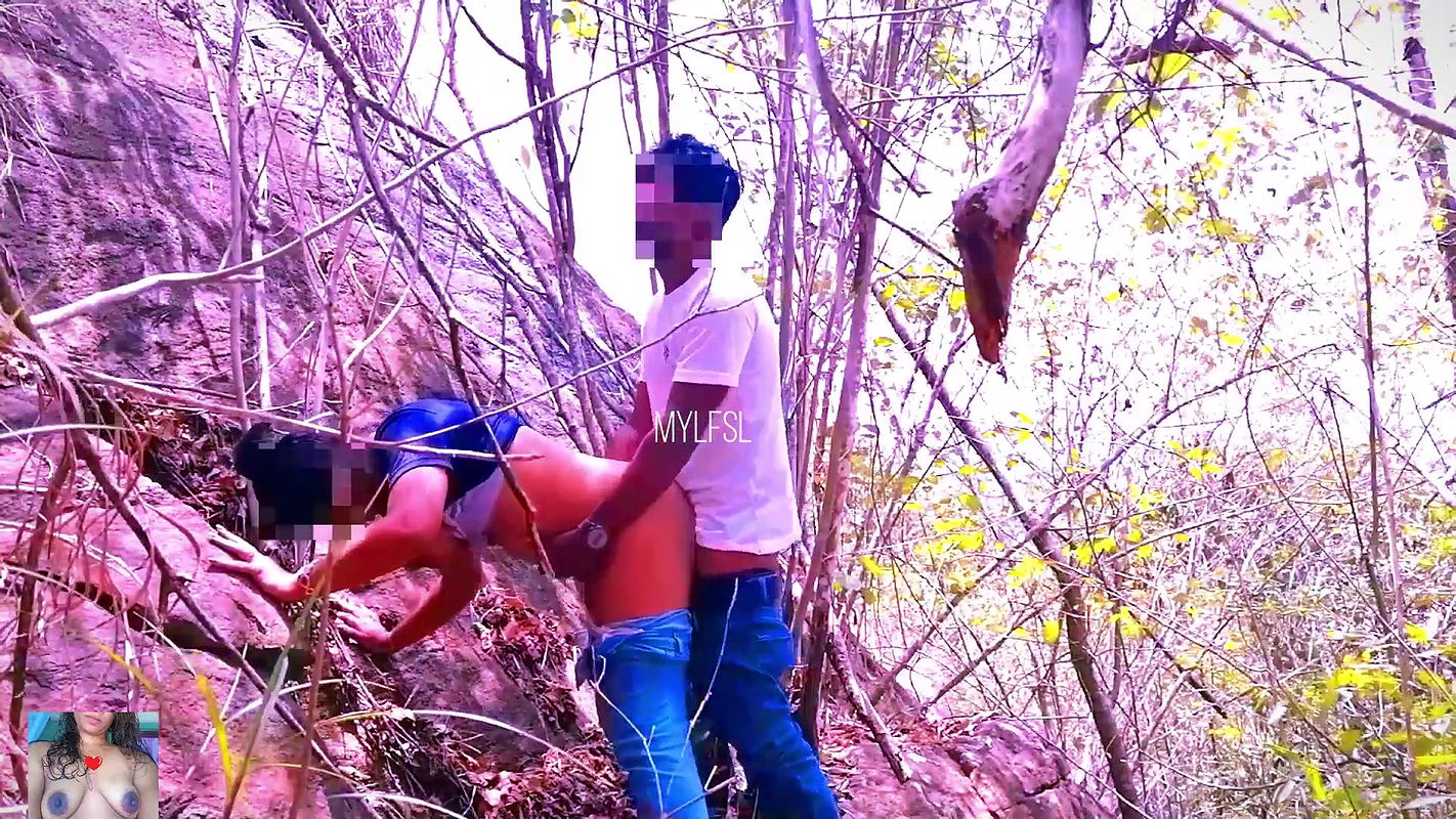 Risky Quick Public Sex in jungle with big tits girlfriend.