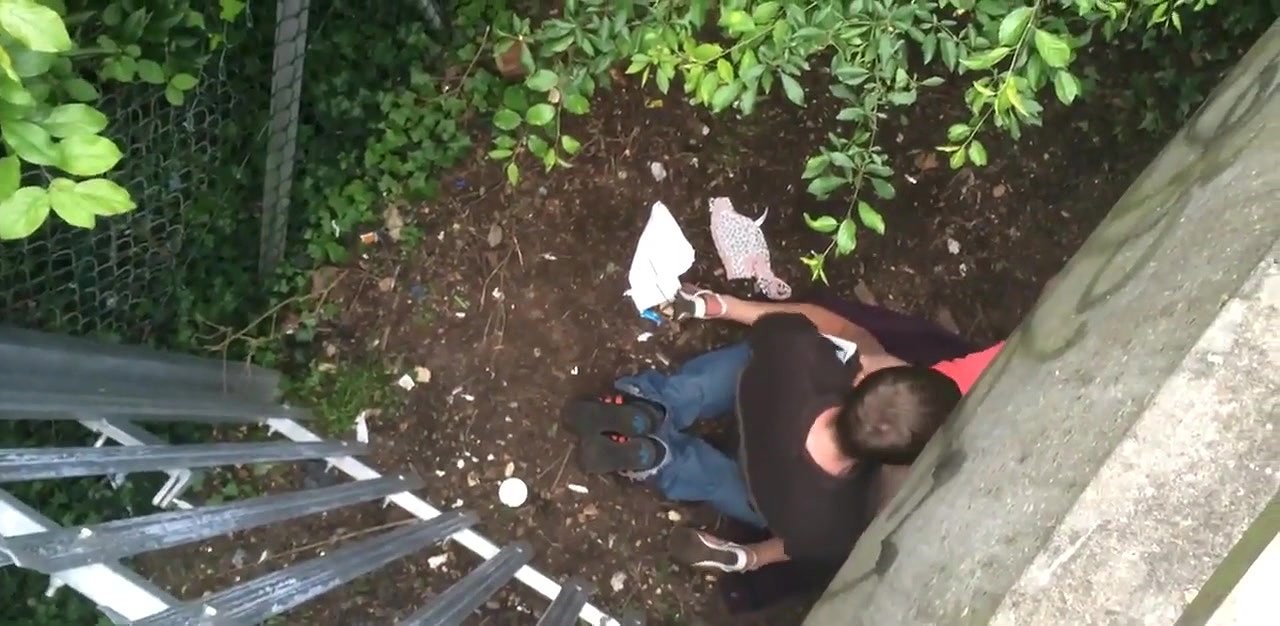 Couple caught having sex under the bridge