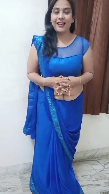 aaj alag saree drapping video with designer bolus.