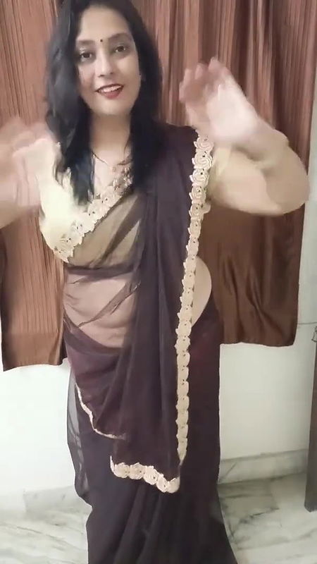 how to wear net saree in Gujarati style⧸mene apne hair cut krwaye kese lag rhe he⧸purani saree drap.