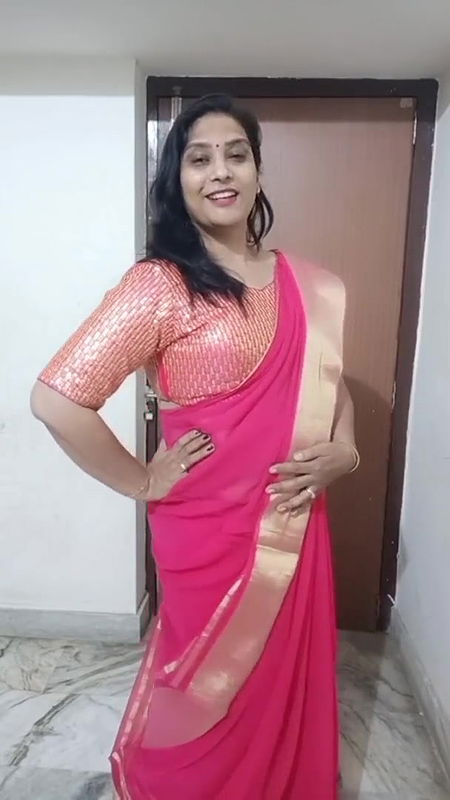 kruti with new saree drappin.