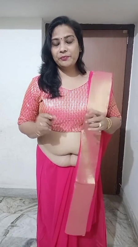kruti with new saree drappin.