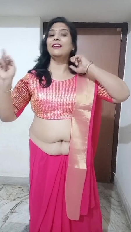 kruti with new saree drappin.