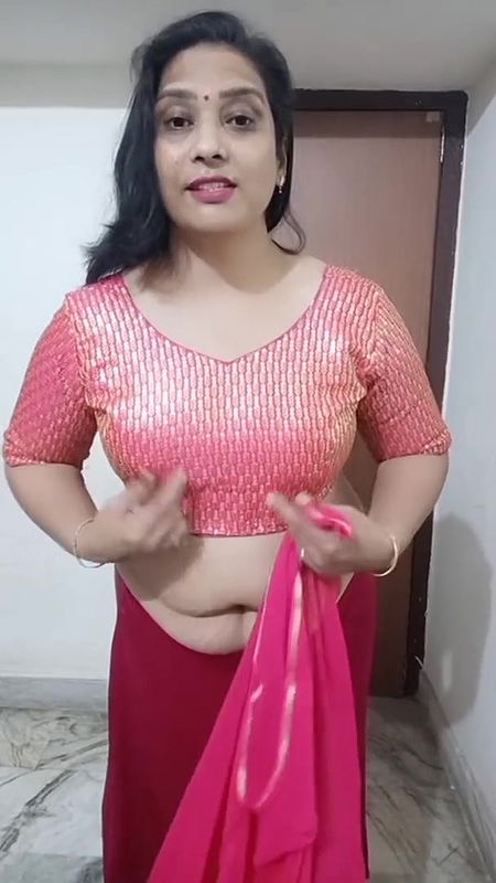 kruti with new saree drappin.