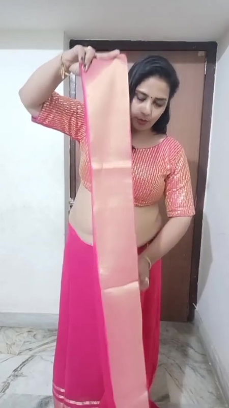 kruti with new saree drappin.