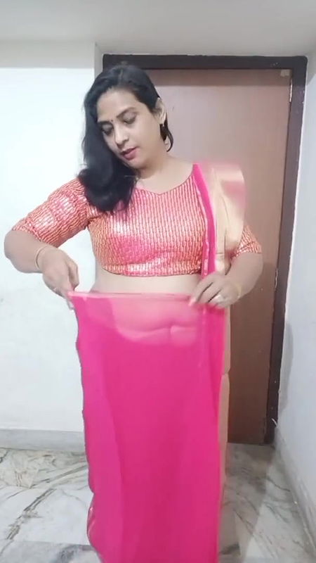 kruti with new saree drappin.