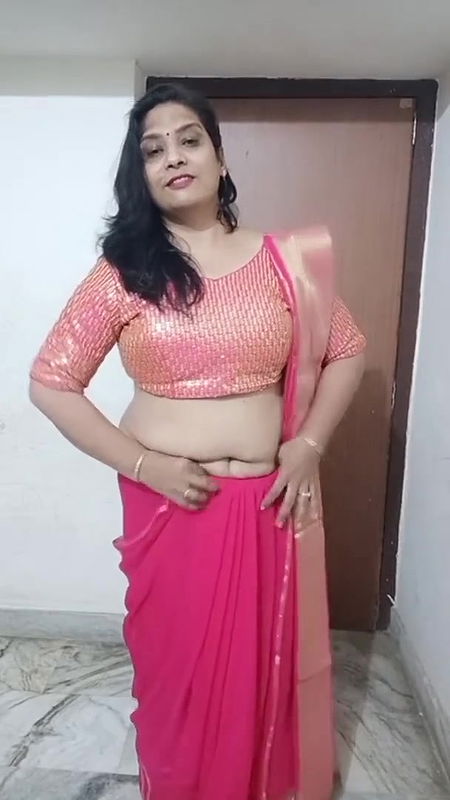 kruti with new saree drappin.