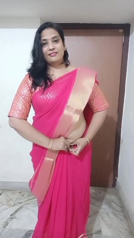 kruti with new saree drappin.