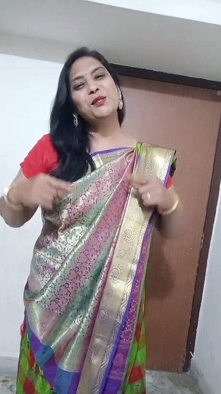 krutipatel wd low waist saree drapping kl navel ring k sat.