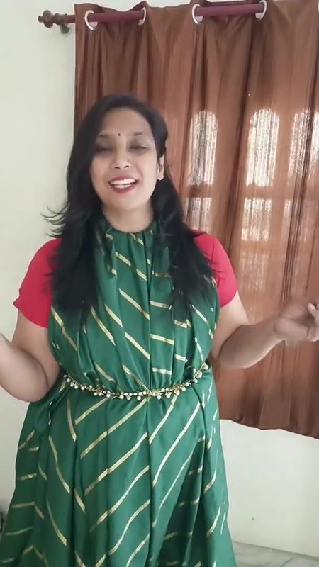 saree draping video 2⧸saree convert in to evening gown .