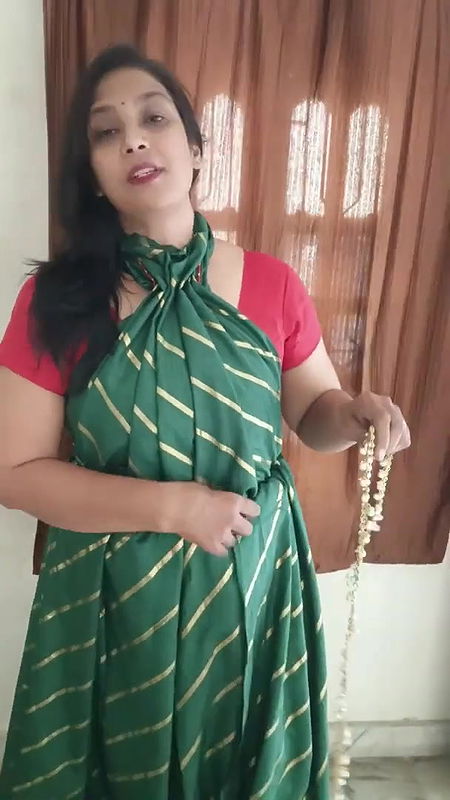 saree draping video 2⧸saree convert in to evening gown .