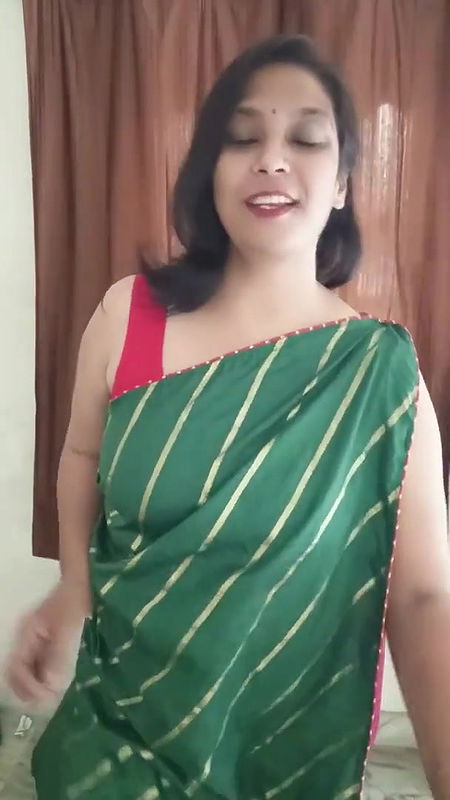 saree draping video 3⧸convert saree in to evening gown .
