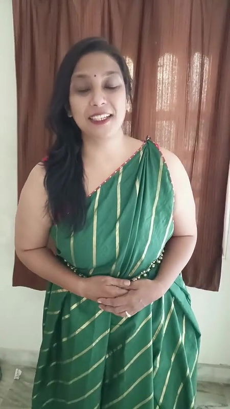 saree draping video 3⧸convert saree in to evening gown .