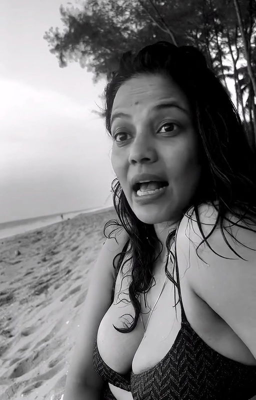 Priyanka Bose sexy beachside interview