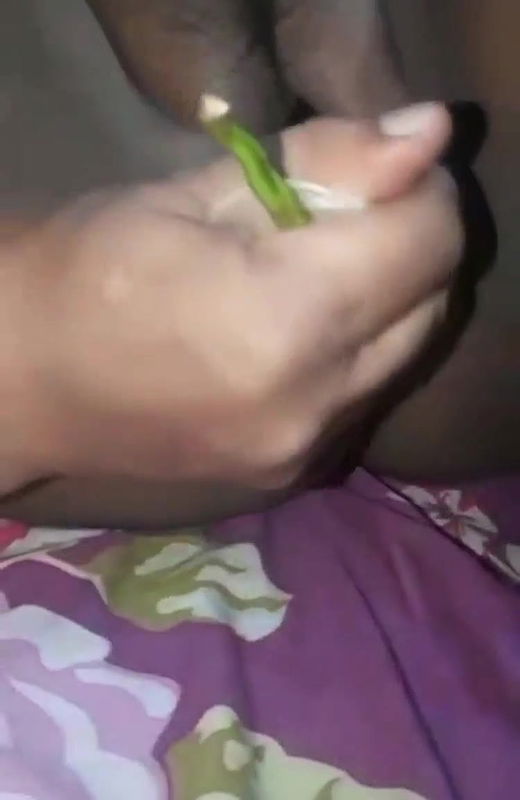 40 year old had fun with brinjal