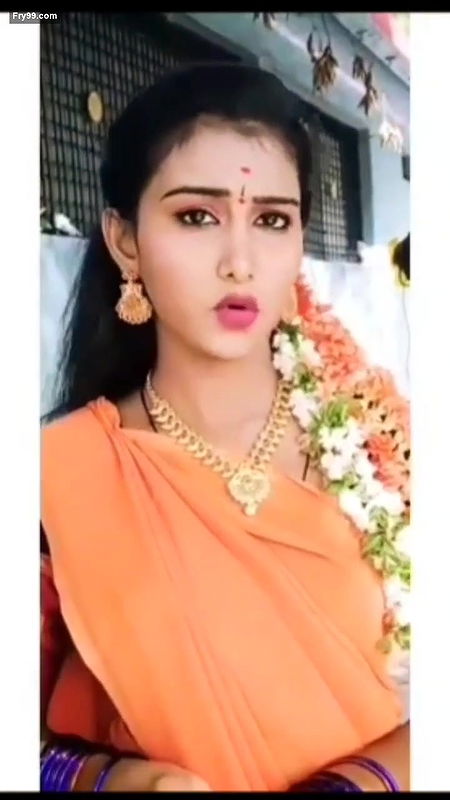 South Indian TikToker Playing with her Boobs