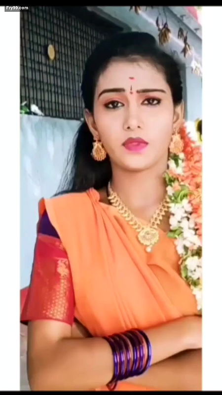 South Indian TikToker Playing with her Boobs