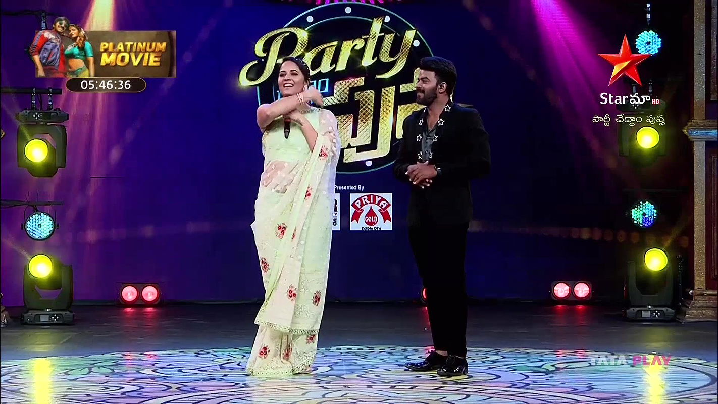 Milf Anchor Anasuya Super Hot Navel & Sexy Backless Blouse Saree-HDTV-1080P