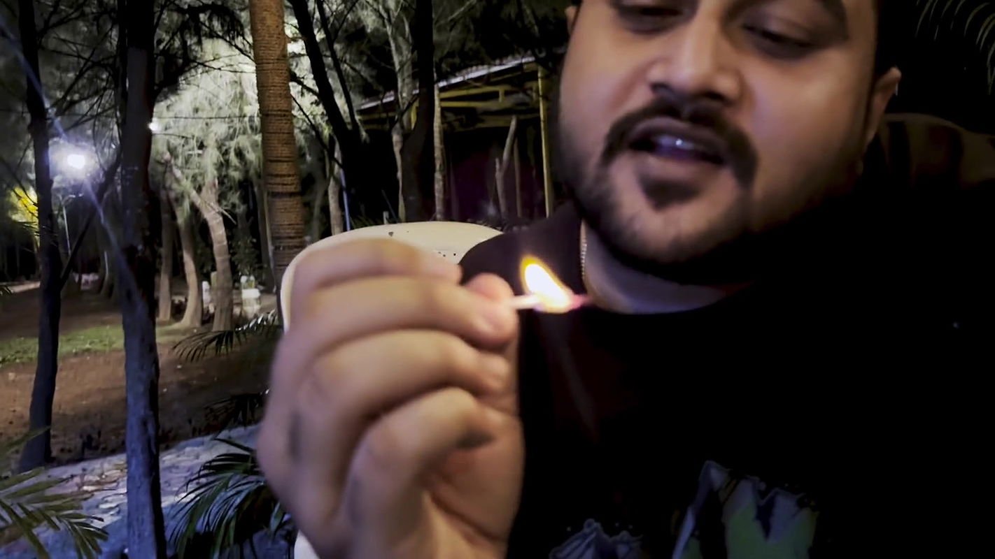 The Guy Is Walking the Girl Around the Garden and Asking Her to Fuck Him