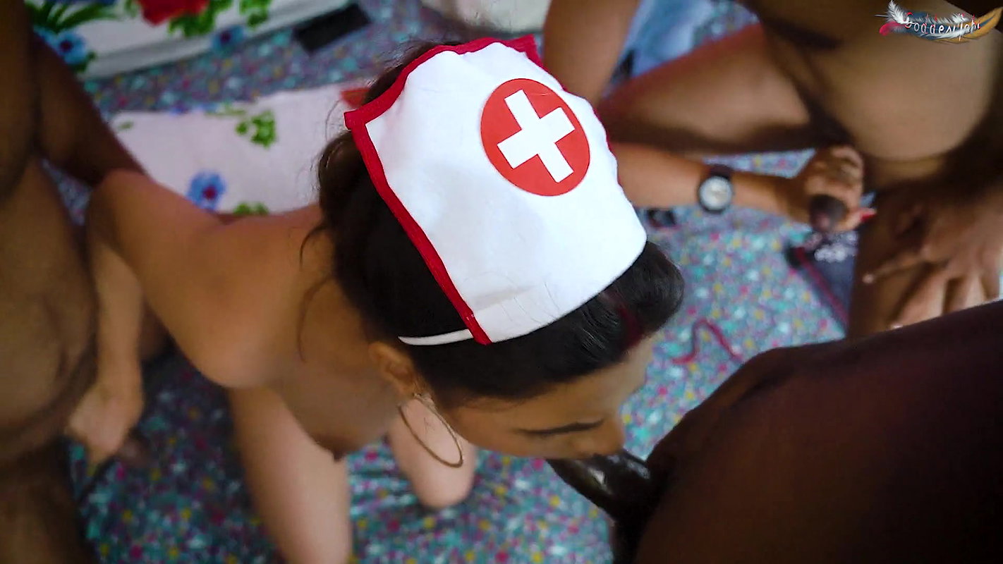 Young Lady Doctor Hardcopre Fuck with Her Three Paitents Full Movie