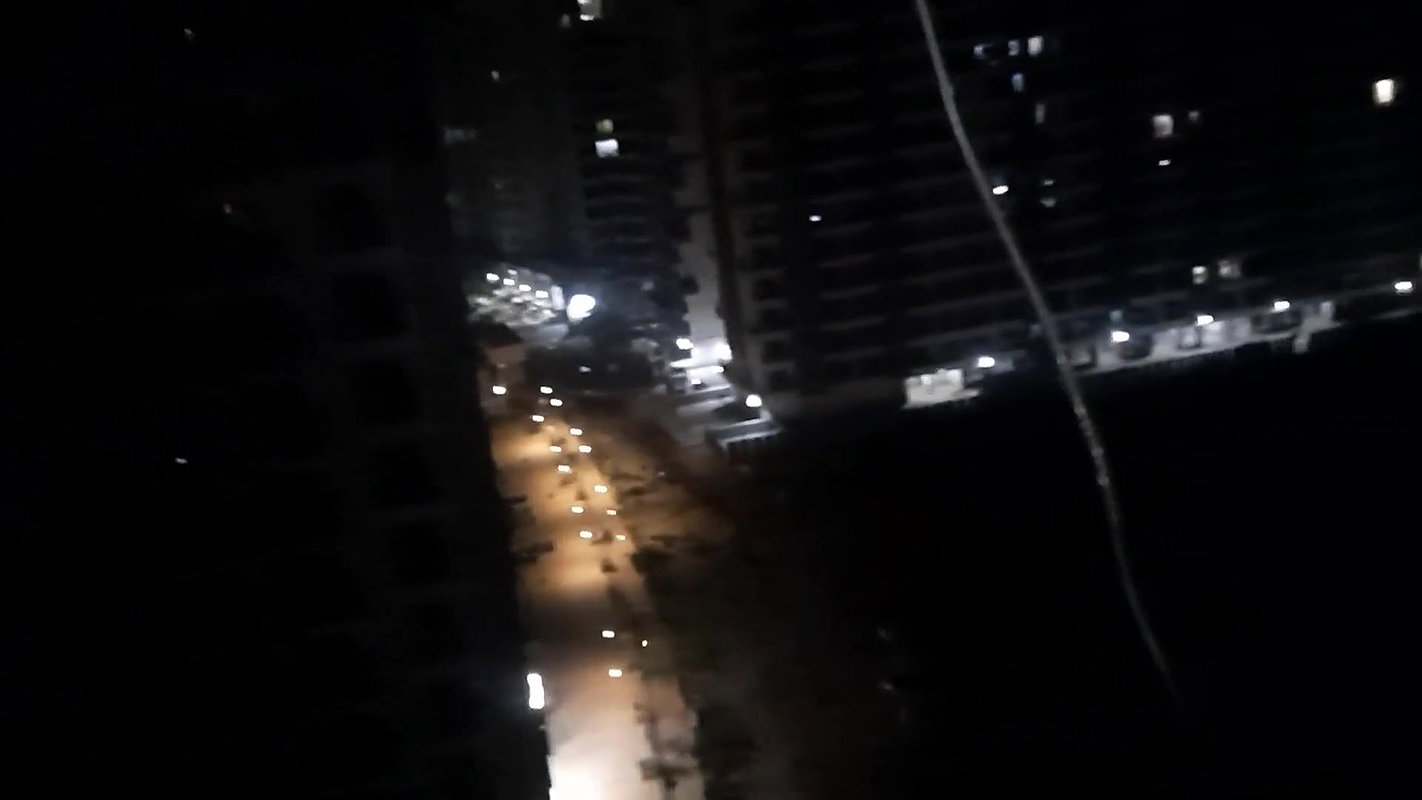 Clear audio Indian Wife naked on the balcony at night.