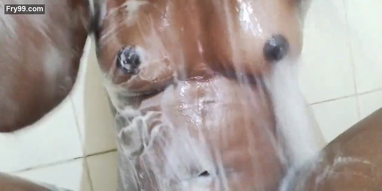 Desi girl self massage by hands alone at home part1.