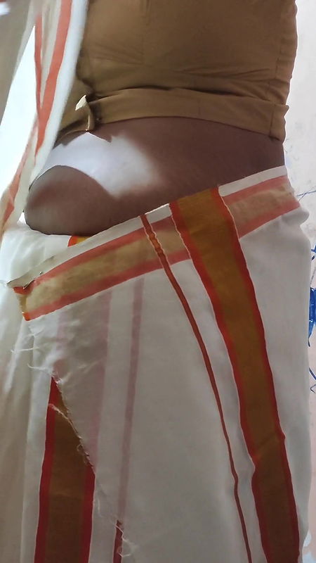 Desi mallu girl in sari hot blowjob.
