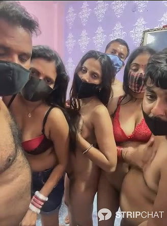 Cute_palak001 6some show with face 3M 3F (1)