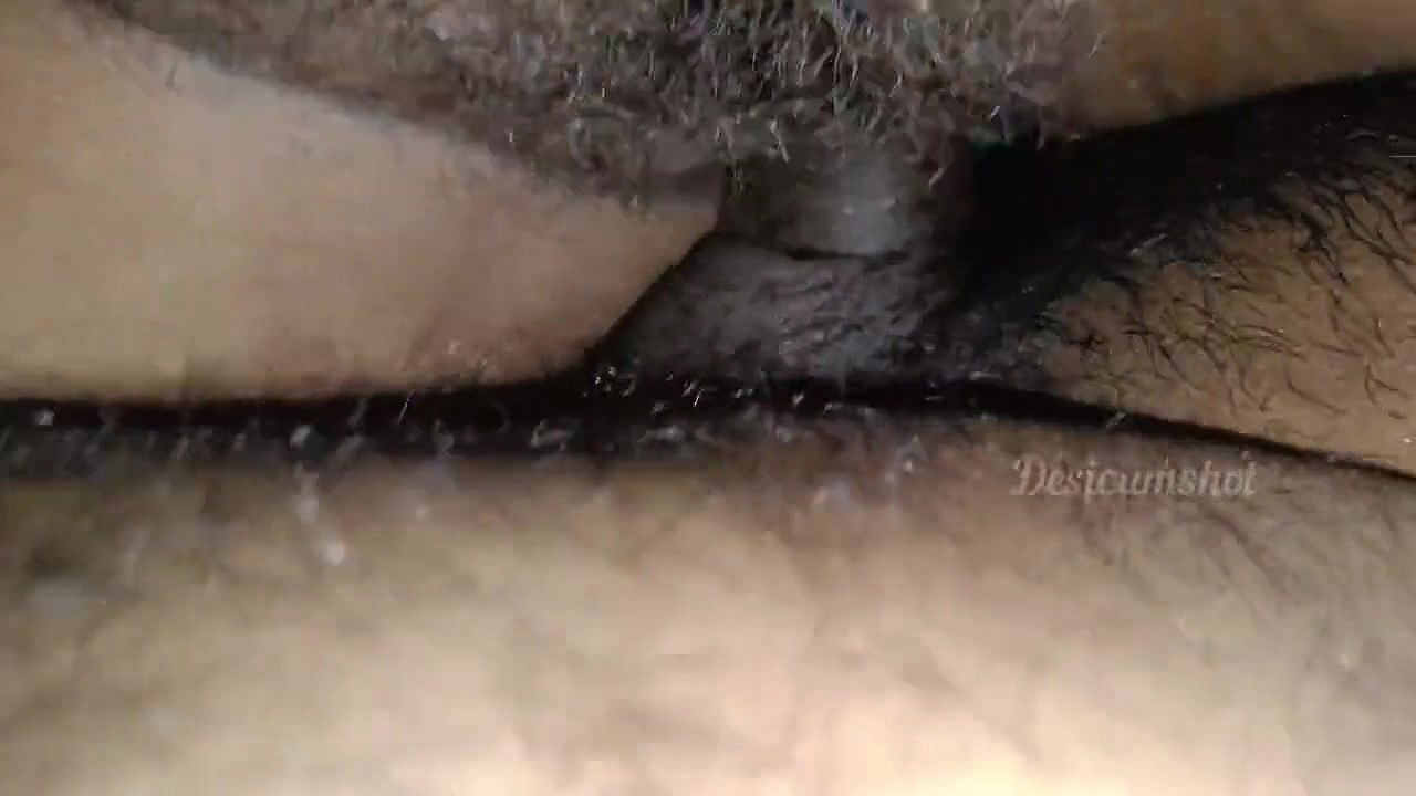 Hot Indian pussy slowly drilling by young Indian boyfriend.