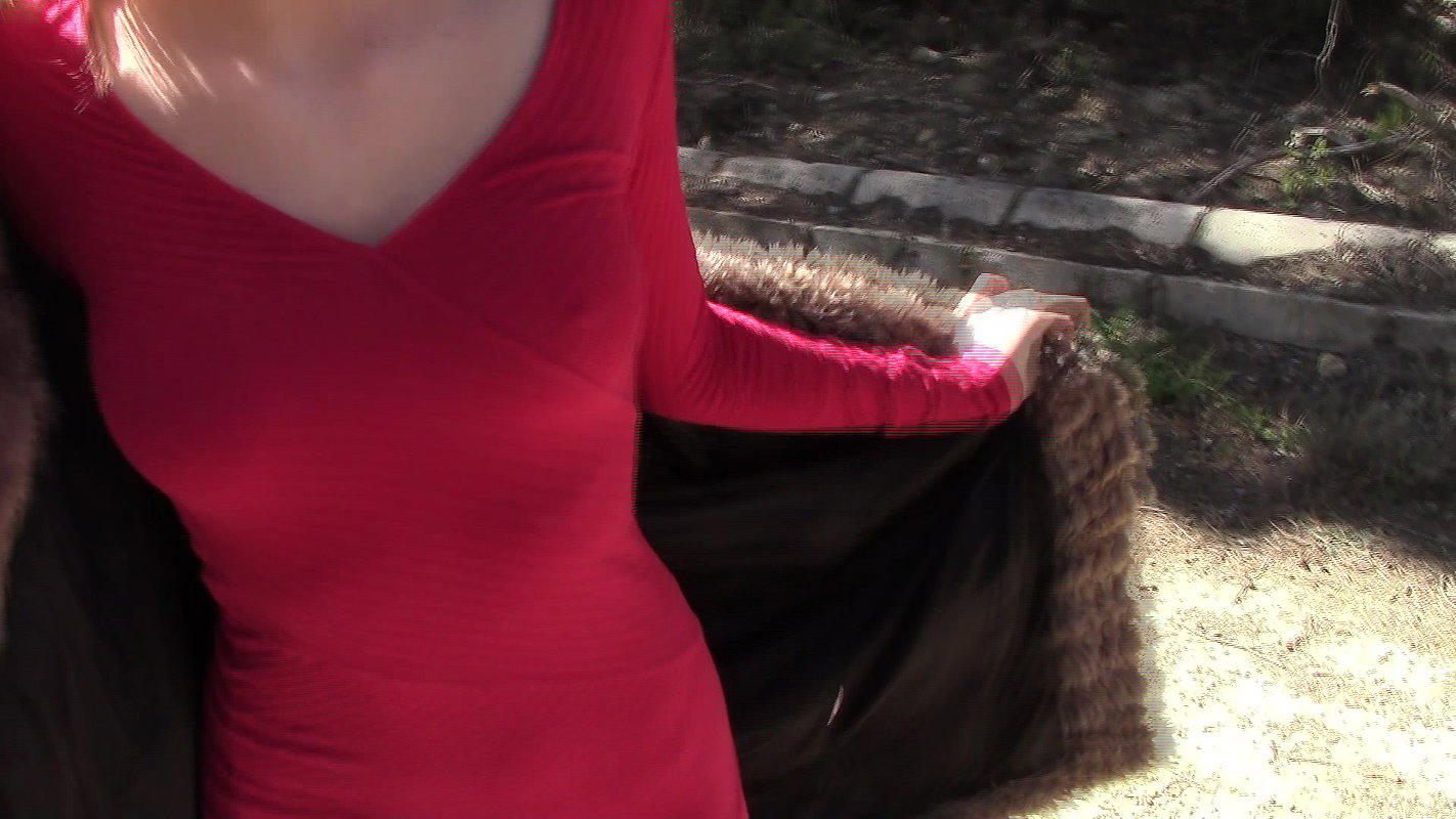 Sexy ebony babe Isabella trades sex for cash in a public park_0d56146d