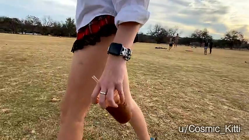 Blonde is spanked and fucked in public_410c1baa